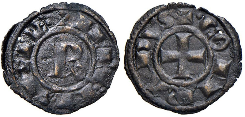 BRINDISI Corrado I (1250-1254) Mezzo Denaro - MIR 304 AE (g 0,55)

Status: BB