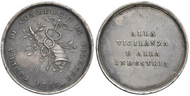FIRENZE. Medaglia-Gettone 1809 Camera di Commercio di Firenze, Alla Vigilanza e all'Industria - Senza firma - AG (g 18,61 - Ã˜ 34 mm) R

Status: SPL...