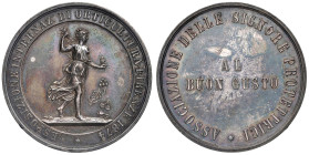 FIRENZE. Medaglia 1874 Esposizione Internazionale di Orticultura di Firenze, Premio al buon gusto - Opus: Pieroni, Firenze - AG (g 36,88 - Ã˜ 45 mm) C...