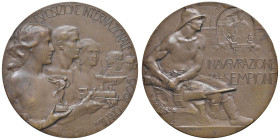 MILANO. Medaglia 1906 Esposizione Internazionale di Milano, Inaugurazione del Tunnel del Sempione - Opus: E.S. edizione degli Stabilimenti Johnson di ...