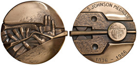 MILANO. Medaglia 1986 150Â° Anniversario Johnson Medaglie 1836-1986 - Opus: Iorio Vivarelli, emissione degli Stabilimenti Johnson di Milano - AE (g 32...