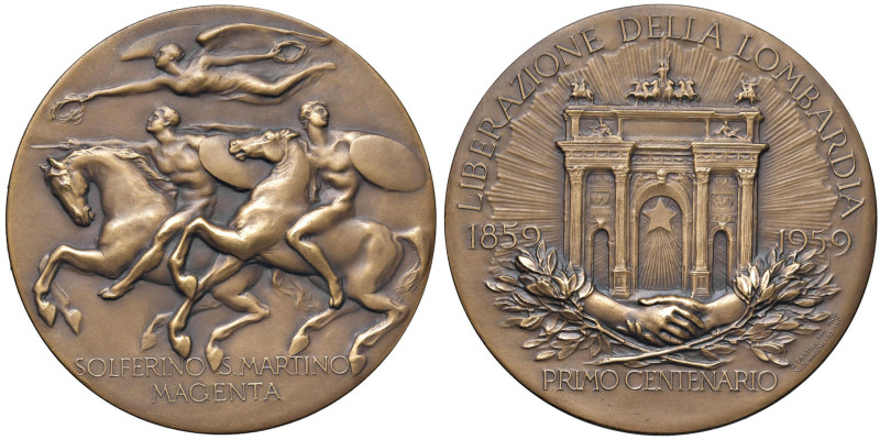 SOLFERINO, SAN MARTINO e MAGENTA. Medaglia 1959 Liberazione della Lombardia Prim...