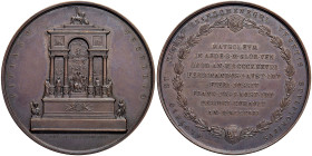 VENEZIA Medaglia 1852 Visita di Francesco Giuseppe al mausoleo di Tiziano nella chiesa dei Frari - Opus: Fabris - AE (g 112 - Ã˜ 60 mm) Minimo colpett...