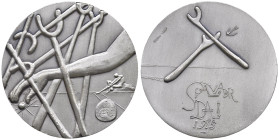 FRANCIA. Repubblica Medaglia Salvador Dali (1904-1989)I Dieci Comandamenti 1975, rappresentazione artistica - Opus: Salvador Dali - AG marcato 999 (g ...