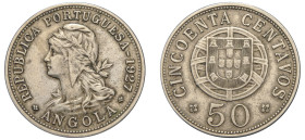 Angola, Colony of the Portuguese Empire, 1910-1951. 50 Centavos, 1927, 10.28g (KM69).

Good very fine or better.