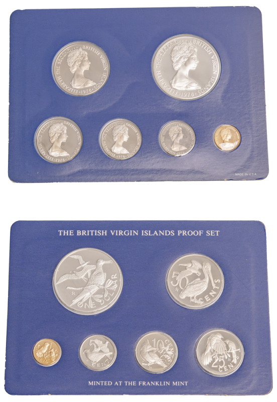 British Virgin Islands, Elizabeth II, 1952-2022. Official Proof set, 1; 5; 10; 2...