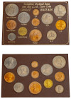 Great Britain, Elizabeth II, 1952-2022. Official set (12) comprising 1/2 Penny, 1967 (KM896; S-4158); Penny, 1967 (KM897; S-4157); 3 Pence, 1967 (KM90...