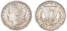 USA, Federal Republic, 1776-. “Morgan” Dollar, 1896, Philadelphia mint (KM110).

Graded AU Details, Cleaned NGC.