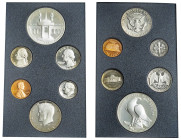 USA, Federal Republic, 1776-. Official Proof set, 1; 5; 10 (Dime); 25 (Quarter); 50 (Half Dollar) Cents and Dollar (AR), Los Angeles Olympics 1984, 19...