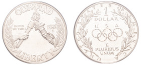 USA, Federal Republic, 1776-. AR Proof Dollar, 1988 S, Seoul Olympics 1988, San Francisco mint, 26.73g (KM222).

In original case with certificate, ...