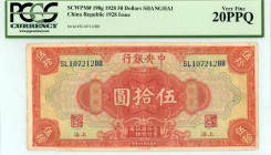 China
Central Bank
50 Dollars, 1928
S/N SL107212BB
Pick 198g

Graded Very Fine 20 PPQ PCGS Currency.