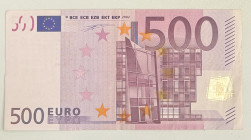 Greece - European Union
European Central Bank
500 Euros, 2002
Serial number prefix “Y”
S/N Y00004698937 - Signature of W.F. Duisenberg
Pick 7y

Good v...