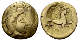 Baiocassi AV 1/4 Stater, 2nd-1st century BC