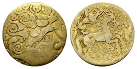 Caletes EL 1/4 Stater, 2nd century BC