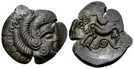 Coriosolites BI Stater, c. 100-50 BC, very rare variety