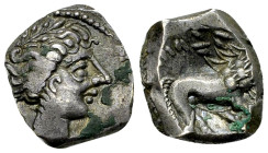 Insubres AR Drachm, imitating Massalia