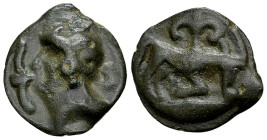 Leuci AE Cast potin unit, c. 100-50 BC