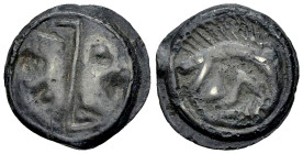 Lingones AE Cast potin unit, c. 1st century BC