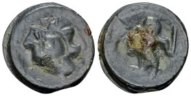 Remi AE Cast potin unit, 1st century BC