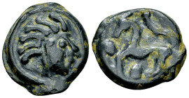 Senones AE Cast potin unit, 1st century BC