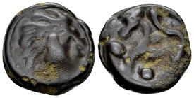Senones AE Cast potin unit, 1st century BC