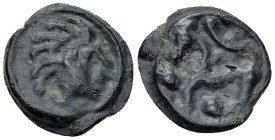Senones AE Cast potin unit, 1st century BC