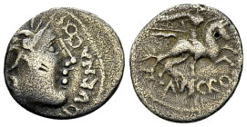Incerti AR Quinarius, 'Durnacos/Avscrocvs' type