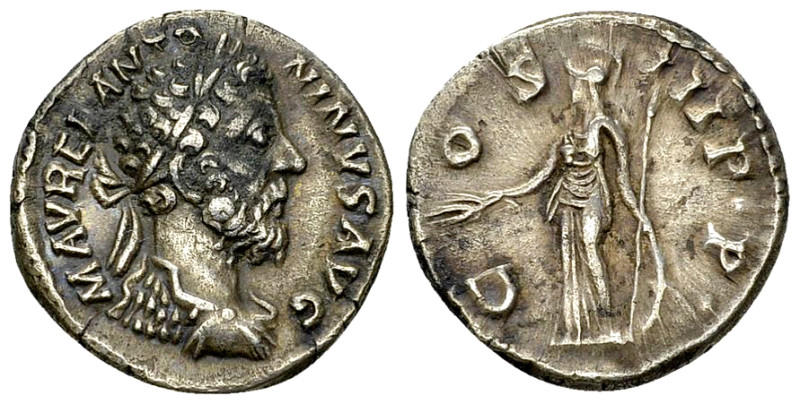 Marcus Aurelius AR Denarius, Minerva reverse 

Marcus Aurelius (161-180 AD). A...