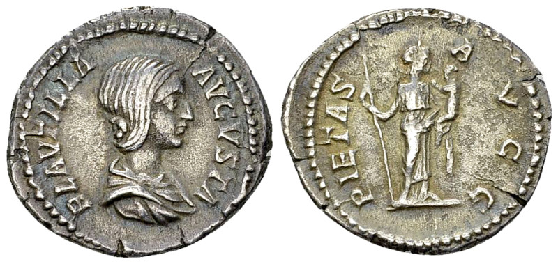 Plautilla AR Denarius, Pietas reverse 

Plautilla. AR Denarius (19-20 mm, 3.16...