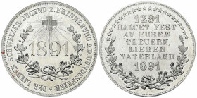 Schweiz, AL Medaille 1891, Bundesfeier