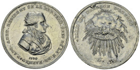 Genf, Zinnmedaille 1794, auf P.A. Adet