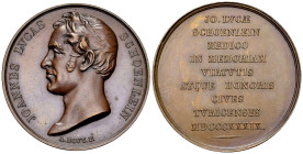 Zürich, AE Medaille 1839, auf Johann Lukas Schoenlein