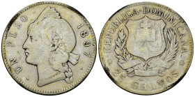 Dominican Republic AR Peso 1897 A