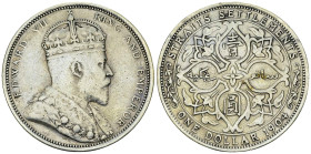 Straits Settlements AR Dollar 1904