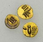 India, Lot of 3 AV Fanams