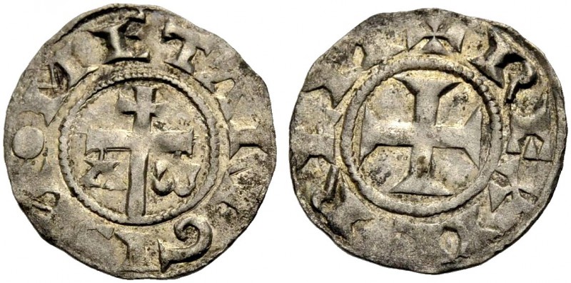 KINGDOM OF JERUSALEM. EARLY ANONYMOUS COINAGE. Denier, mint of Acre. Patriarchal...