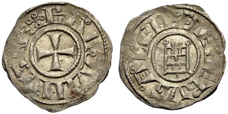 KINGDOM OF JERUSALEM. BALDWIN III 1143-1163. Obole. Cross, +BALDVINVS REX Rv. Th...