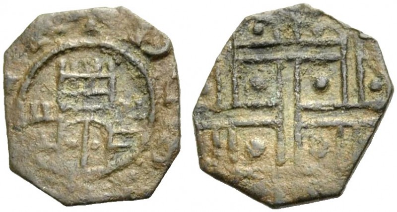 BEIRUT, Lordship. JOHN I OF IBELIN, 1205-1236. Anonymous octagonal copper coin. ...