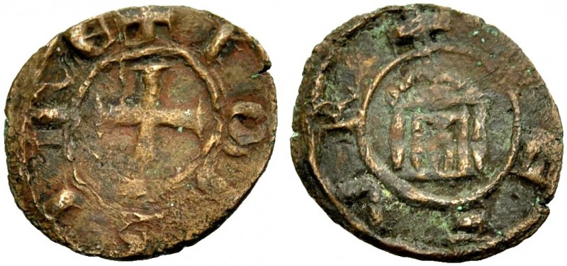 LORDSHIP OF TYRE. JOHN OF MONTFORT, 1270-1283. Copper coin. Cross, +IOH SIRE Rv....