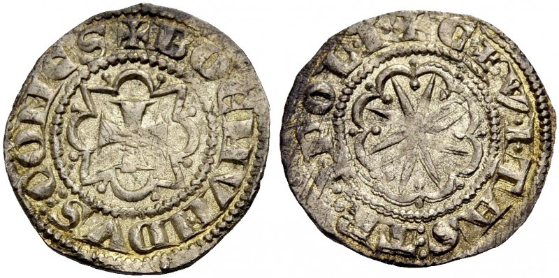 THE COUNTY OF TRIPOLI. BOHEMOND VI., 1251-1275. Half gros. Cross in octafoil pat...