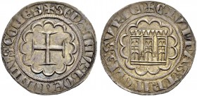 THE COUNTY OF TRIPOLI. BOHEMOND VII., 1275-1287. Gros. Cross in twelve-foil, +SEPTIMVS BOEMVNDVS: COMES Rv. Castle in twelve-foil, +CIVITAS: TRIPOLIS:...