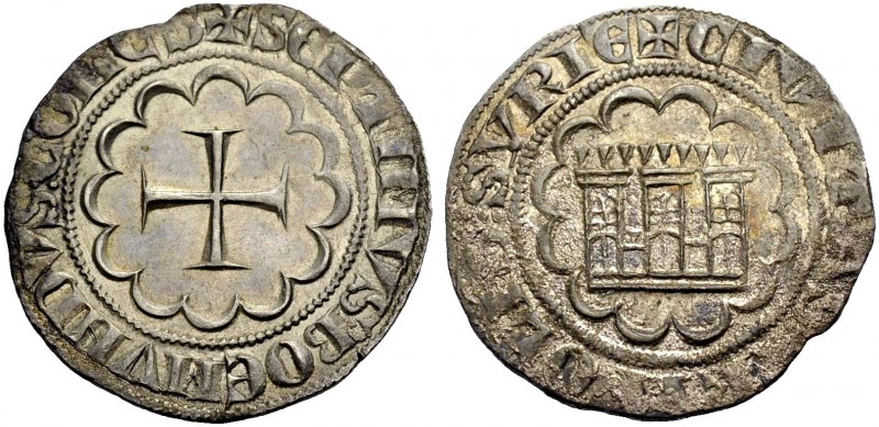 THE COUNTY OF TRIPOLI. BOHEMOND VII., 1275-1287. Gros. Cross in twelve-foil, +SE...