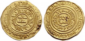 CRUSADER IMITATIONS OF ARABIC COINS. KINGDOM OF JERUSALEM. Early Imitative Gold Coinage, Mint: Jerusalem. Imitation of a Fatimid dinar of the caliph a...