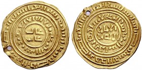 CRUSADER IMITATIONS OF ARABIC COINS. KINGDOM OF JERUSALEM. Early Imitative Gold Coinage, Mint: Jerusalem. Imitation of a Fatimid dinar of the caliph a...
