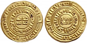 CRUSADER IMITATIONS OF ARABIC COINS. KINGDOM OF JERUSALEM. Imitative Gold Coinage of Distinct Style, Mint: Accon?. Imitation of a Fatimid dinar of the...