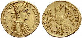 ITALY. SICILIA. EDERICO II, 1197-1250. Augustalis, Messina. Laureate draped bust r. Rv. eagle standing left, head right, with wings spread. 5.24 g. Sp...