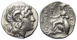 Königreich Thrakien. Lysimachos (306 - 281 v. Chr.).

 Drachme (Silber). Ca. 294 - 290 v. Chr. Ephesos.
Vs: Kopf des vergöttlichten Alexander des G...