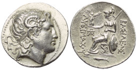 Königreich Thrakien. Lysimachos (306 - 281 v. Chr.).

 Tetradrachme (Silber). Nach 281 v. Chr. Kyzikos.
Vs: Kopf des vergöttlichten Alexanders des ...