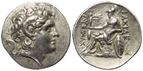 Königreich Thrakien. Lysimachos (306 - 281 v. Chr.).

 Tetradrachme (Silber). Kallatis.
Vs: Kopf des vergöttlichten Alexanders des Großen mit Diade...