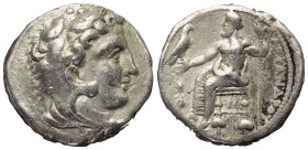 Königreich Makedonien. Alexander III. der Große (336 - 323 v. Chr.).

 Tetradrachme (Silber). Ca. 330 - 327 v. Chr. Ake.
Vs: Kopf des jugendlichen ...